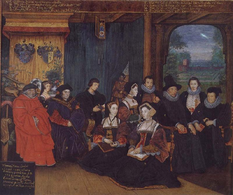 Rowland Lockey Thomas More and Family oil painting image